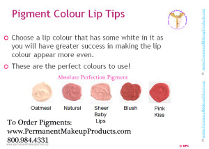 Pigment Colour Lip Tips www.permanentmakeupproducts